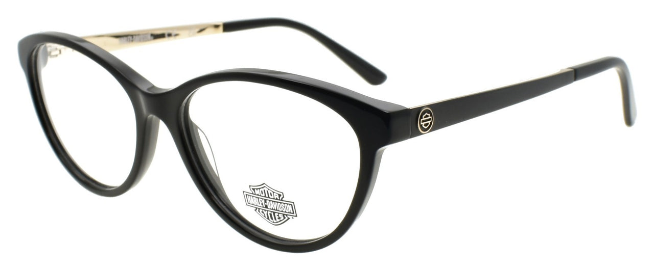 Harley Davidson HD0570 001 Women's Eyeglasses 53-16-145 Black / Gold