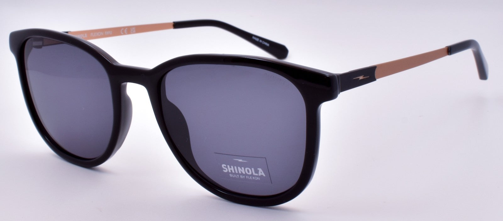 Shinola by Flexon SH3701S 001 Sunglasses 52-19-145 Black / Gray0