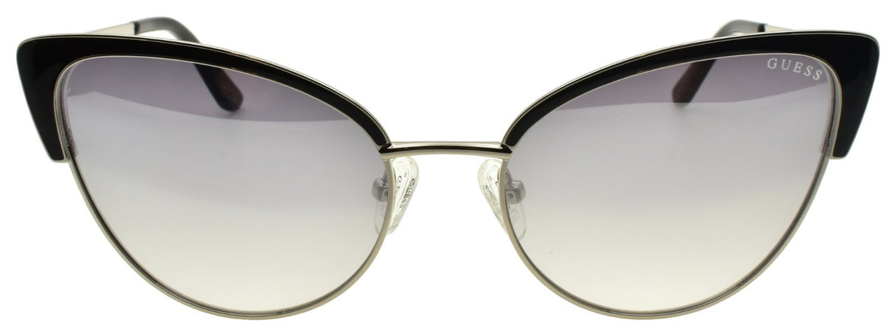 GUESS GU7598 05C Women's Sunglasses Cat Eye Black / Silver Mirror