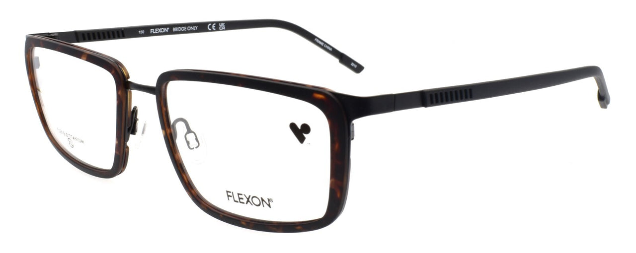 Flexon E1138 242 XL Men's Eyeglasses Matte Tortoise 56-18-150 Flexible Titanium