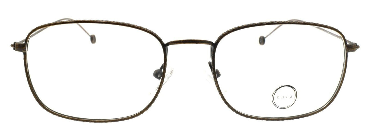 Aura Eyewear Kennedy Eyeglasses Frames 53-17-140 Antique Gold