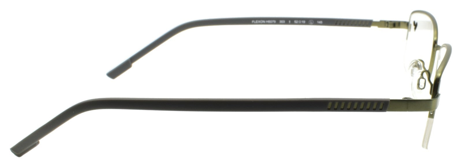 Flexon H6079 303 L Men's Glasses Frames Half-rim Satin Moss 52-19-145 Titanium4