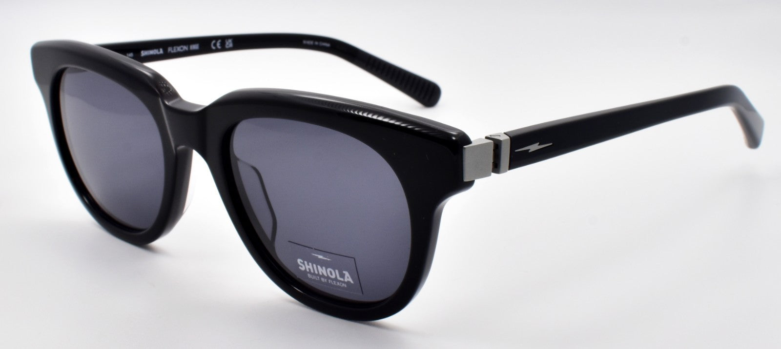 Shinola by Flexon SH1501S 001 Sunglasses 51-20-145 Black / Gray0