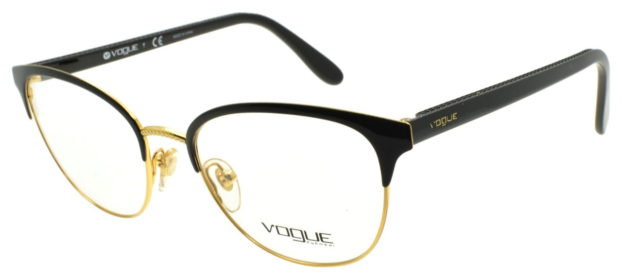 Vogue VO 4088 352 Women's Eyeglasses Frames 50-18-140 Black / Gold