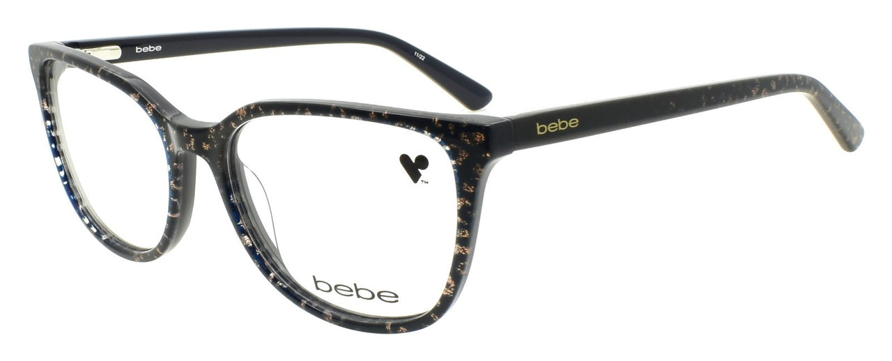 Bebe BB5201 400 Women's Eyeglasses Frames Acetate 53-16-135 Blue Animal