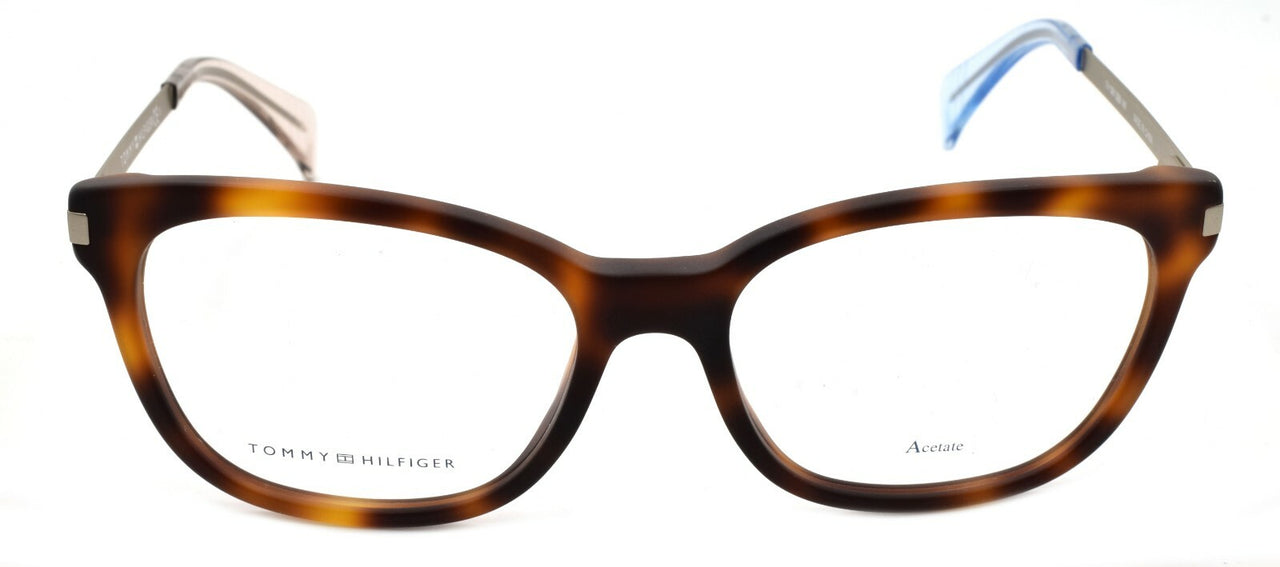 TOMMY HILFIGER TH 1381 QEB Women's Eyeglasses Frames 53-17-140 Havana / Gold