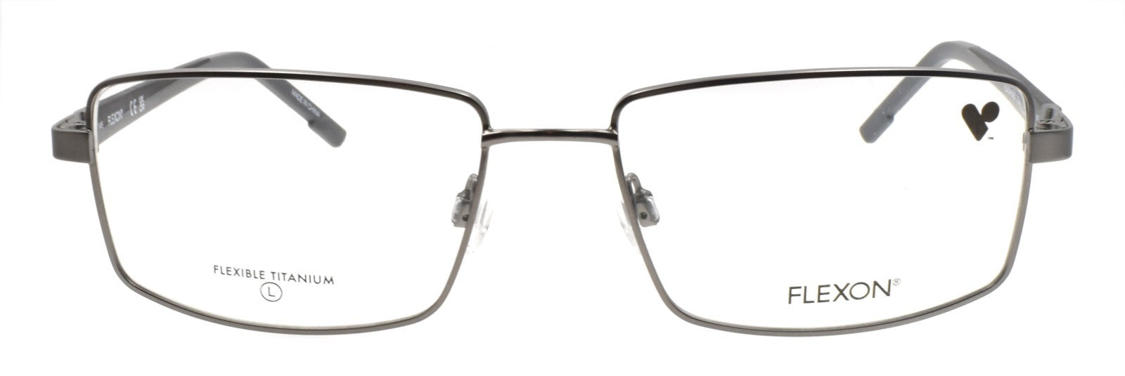 Flexon H6085 072 L Men's Eyeglasses Matte Gunmetal 5517145 Flexible Titanium1