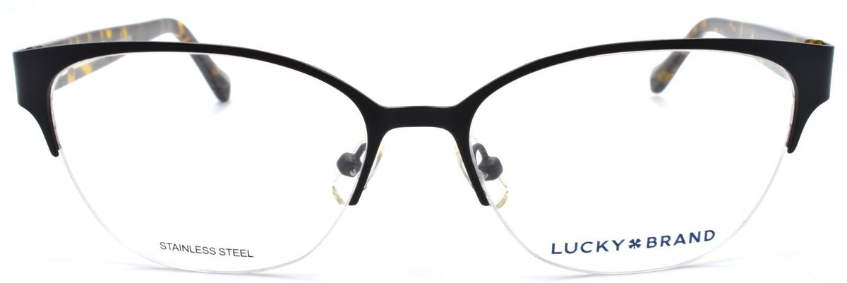 LUCKY BRAND D104 Women's Eyeglasses Frames Half-rim 54-16-140 Black