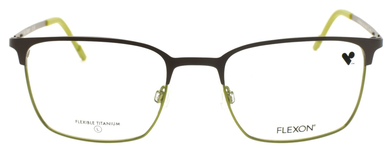Flexon E1140 022 L Men's Eyeglasses Gray / Matcha Green 54-20-145 Flex Titanium