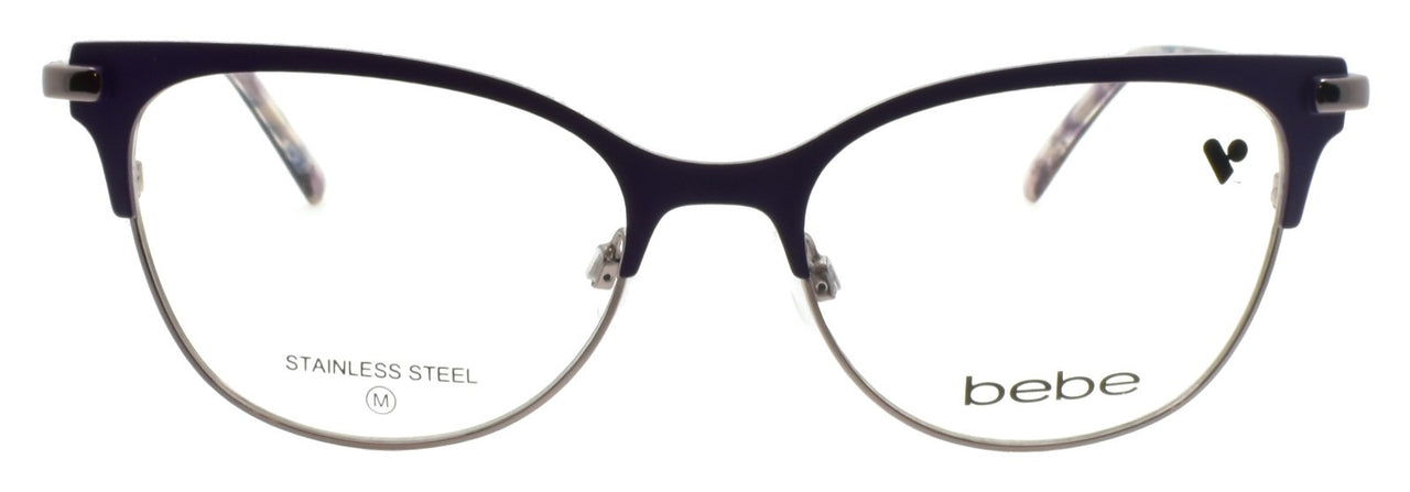 Bebe BB5224 501 Women's Eyeglasses Frames Cat Eye 52-17-135 Plum