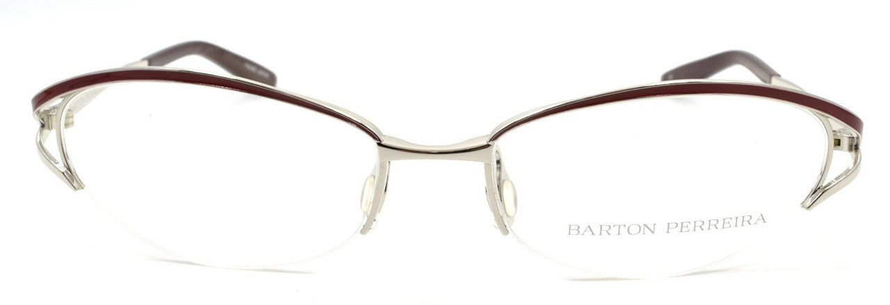 Barton Perreira Eliza Women's Eyeglasses Frames 53-17-125 Bordeaux / Silver