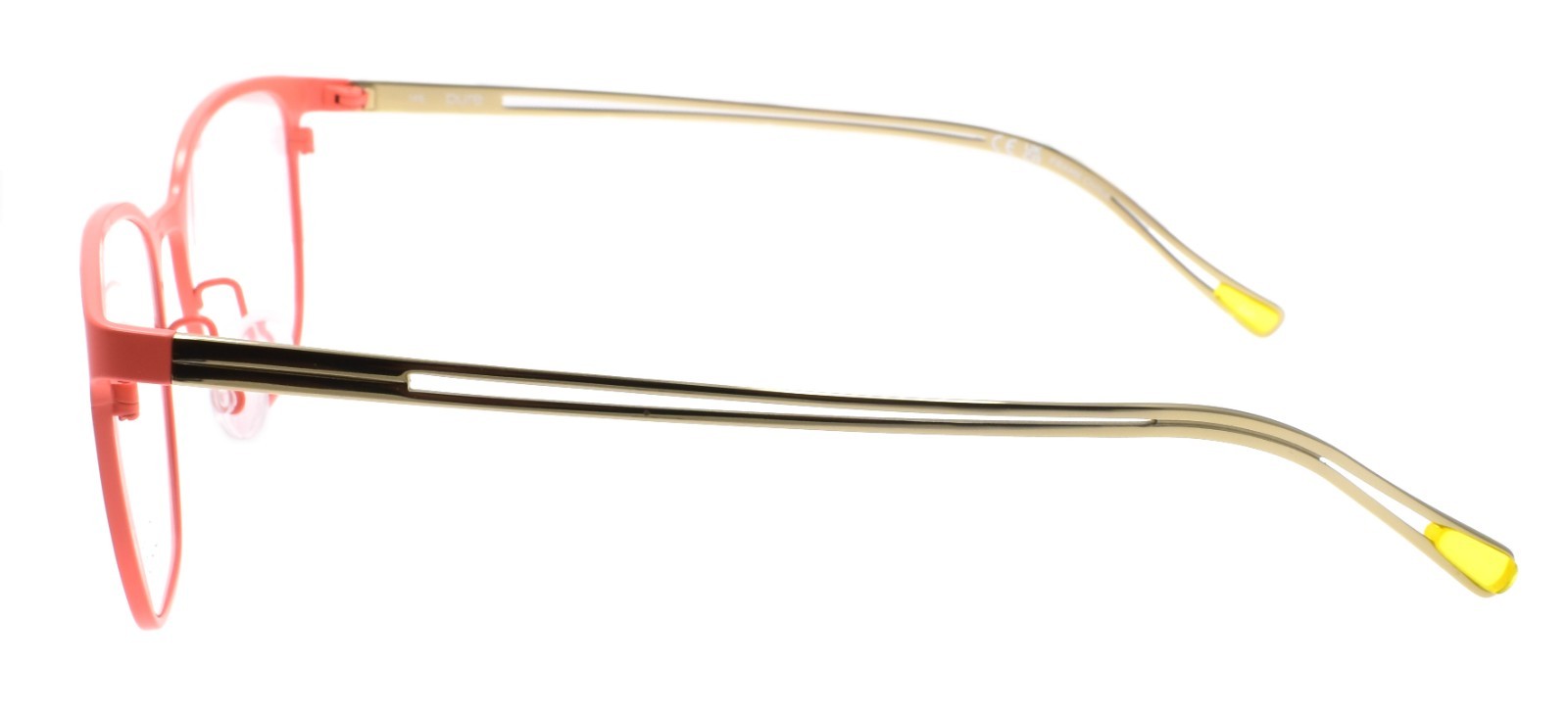 Airlock Pure P-5013 823 Women's Glasses Cat-Eye Titanium 53-18-145 Salmon / Gold2