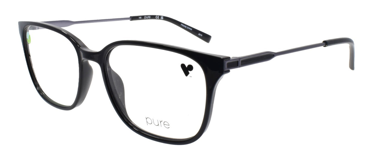 Airlock P-3018 001 Pure Women's Eyeglasses Frames 54-17-140 Black
