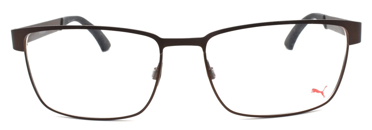 2-PUMA PU0050O 006 Men's Eyeglasses Frames 57-17-140 Brown-889652015828-IKSpecs