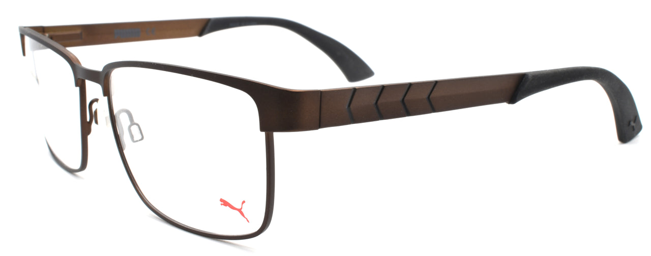 1-PUMA PU0050O 006 Men's Eyeglasses Frames 57-17-140 Brown-889652015828-IKSpecs