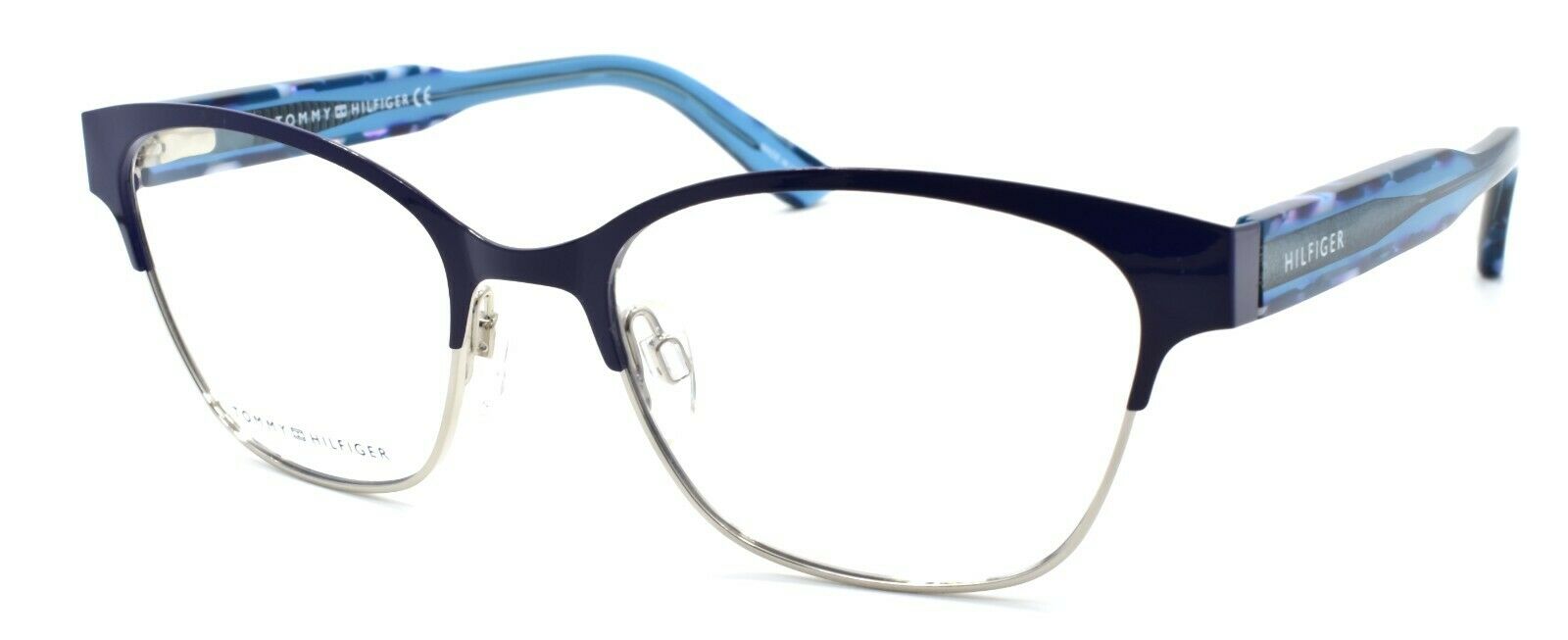 1-TOMMY HILFIGER TH 1388 QQU Women's Eyeglasses Frames 52-18-140 Blue-762753978004-IKSpecs