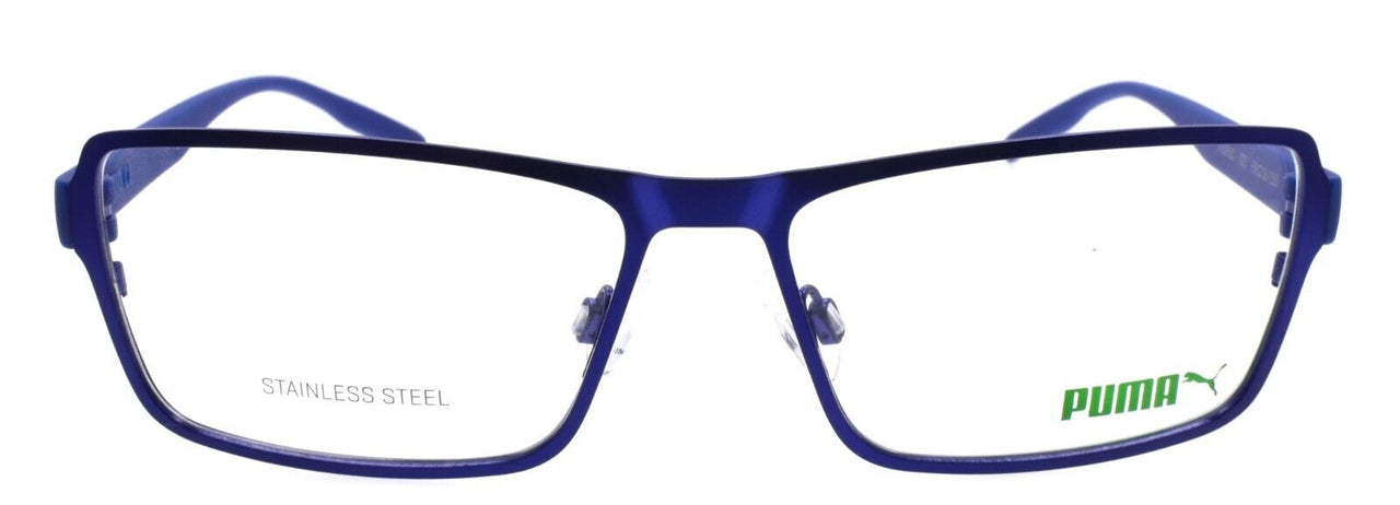 PUMA PU0291O 003 Men's Eyeglasses Frames Large 58-16-150 Blue