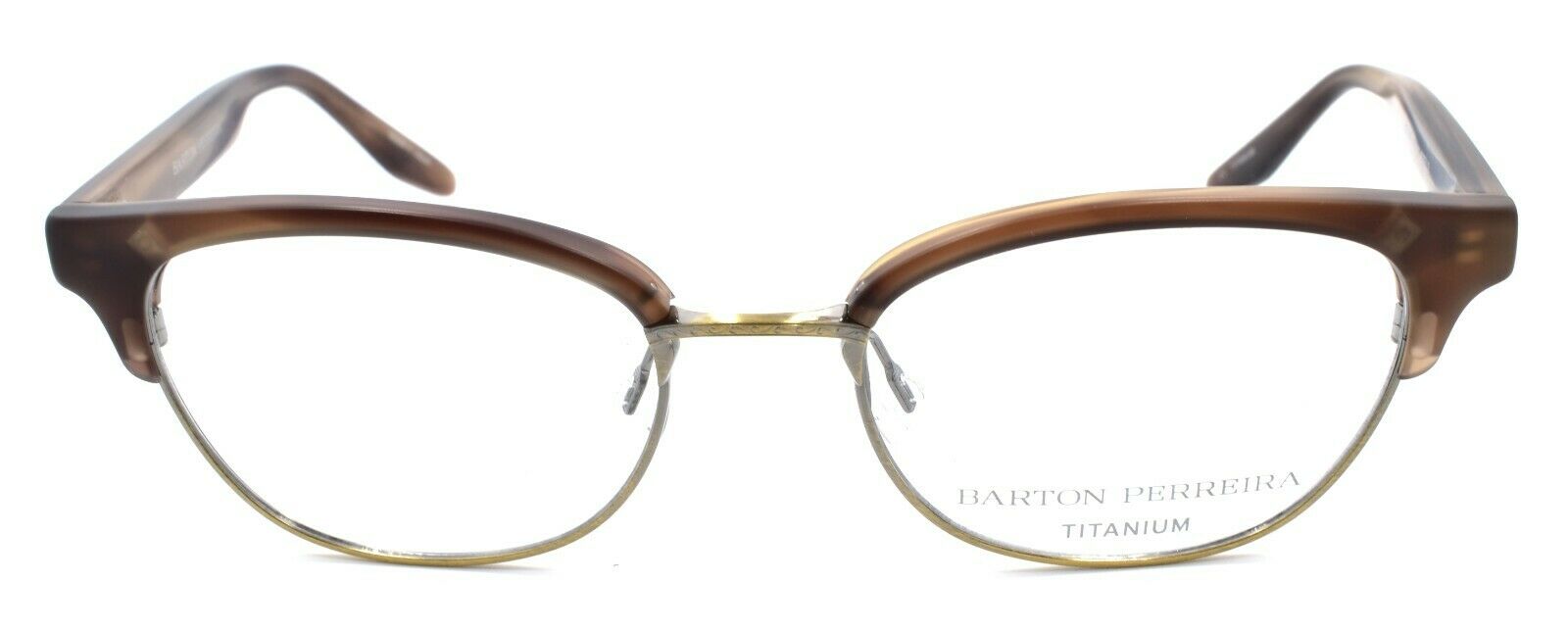 2-Barton Perreira Estelle MTT/ANG Women's Glasses Titanium 49-17-140 Matte Teak-672263036883-IKSpecs