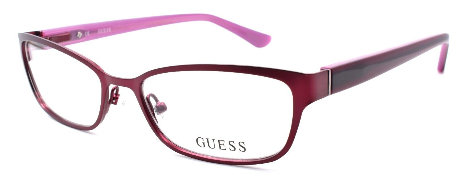 1-GUESS GU2515 070 Women's Eyeglasses Frames Petite 50-16-135 Matte Bordeaux-664689713837-IKSpecs