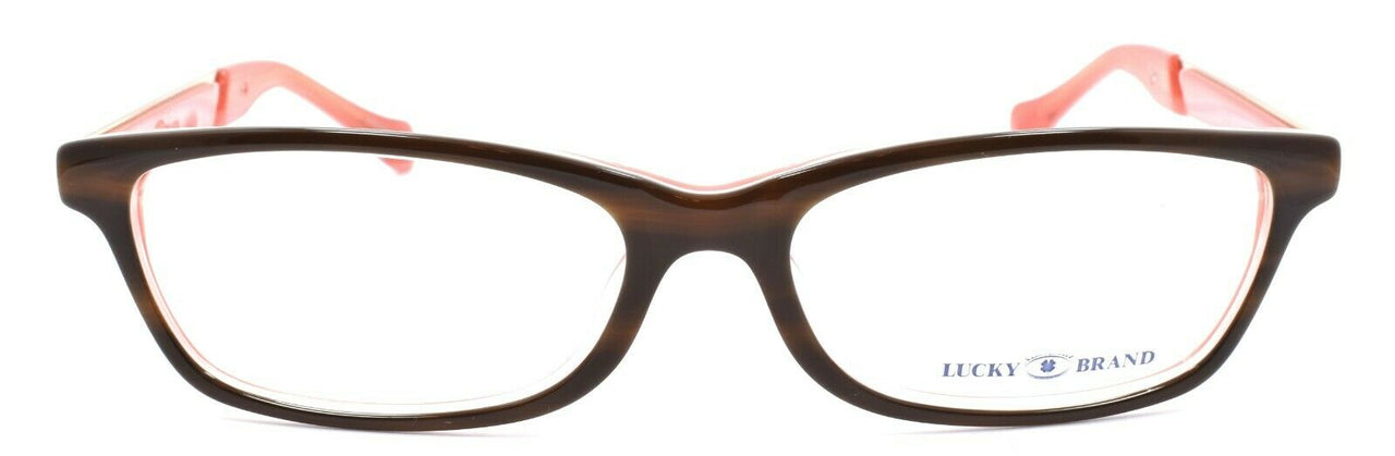 2-LUCKY BRAND Shore Women's Eyeglasses Frames 53-16-140 Brown Horn + CASE-751286260878-IKSpecs