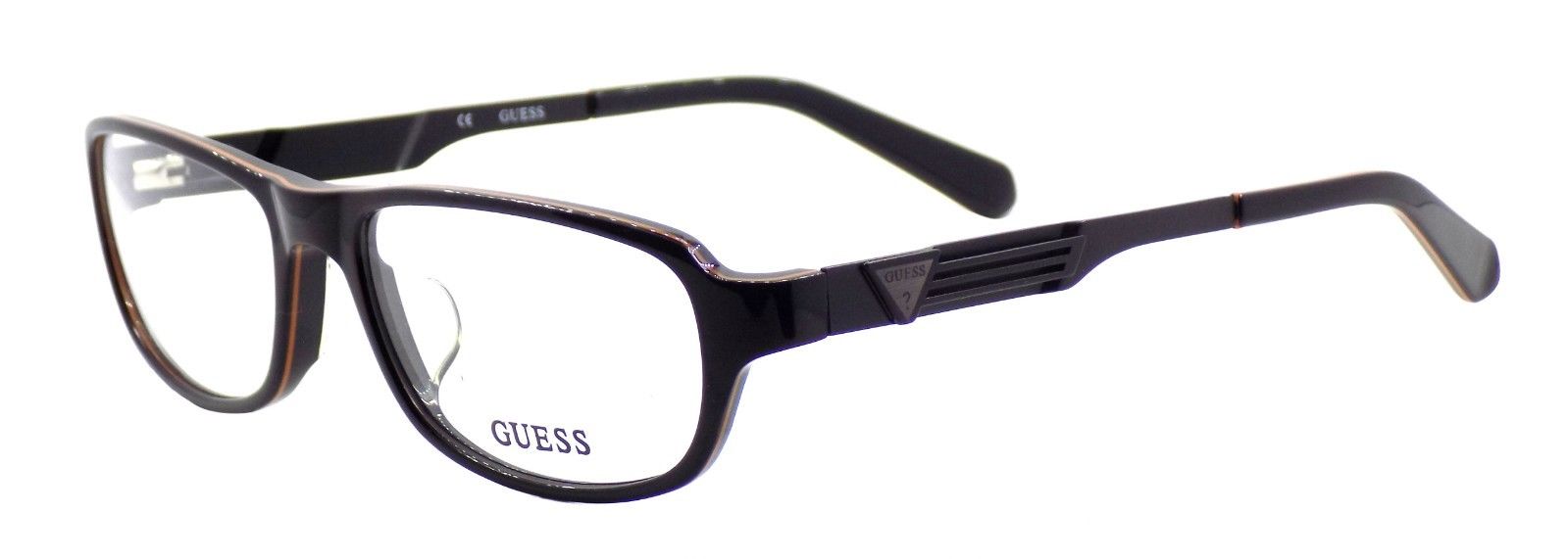1-GUESS GUA1779 BLK Men's ASIAN Fit Eyeglasses Frames 55-17-145 Black + CASE-715583723894-IKSpecs