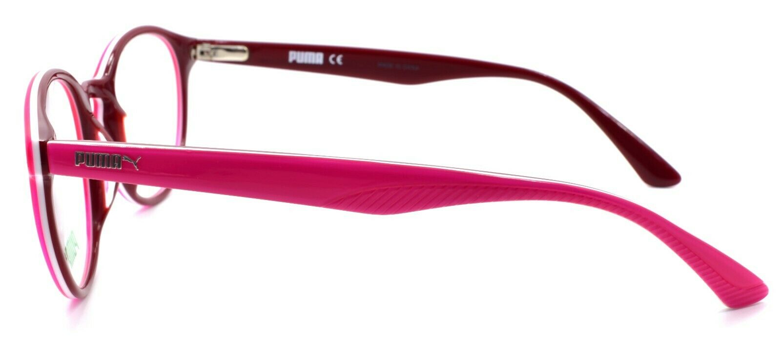 3-PUMA PU0107OA 005 Eyeglasses Frames Round 50-20-145 Pink-889652062969-IKSpecs