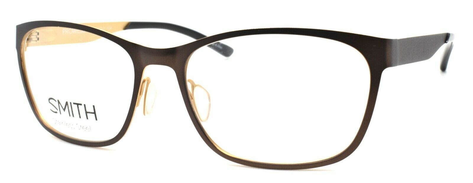 1-SMITH Optics Prowess FG4 Women's Eyeglasses Frames 57-17-140 Brown / Gold + CASE-716736127552-IKSpecs