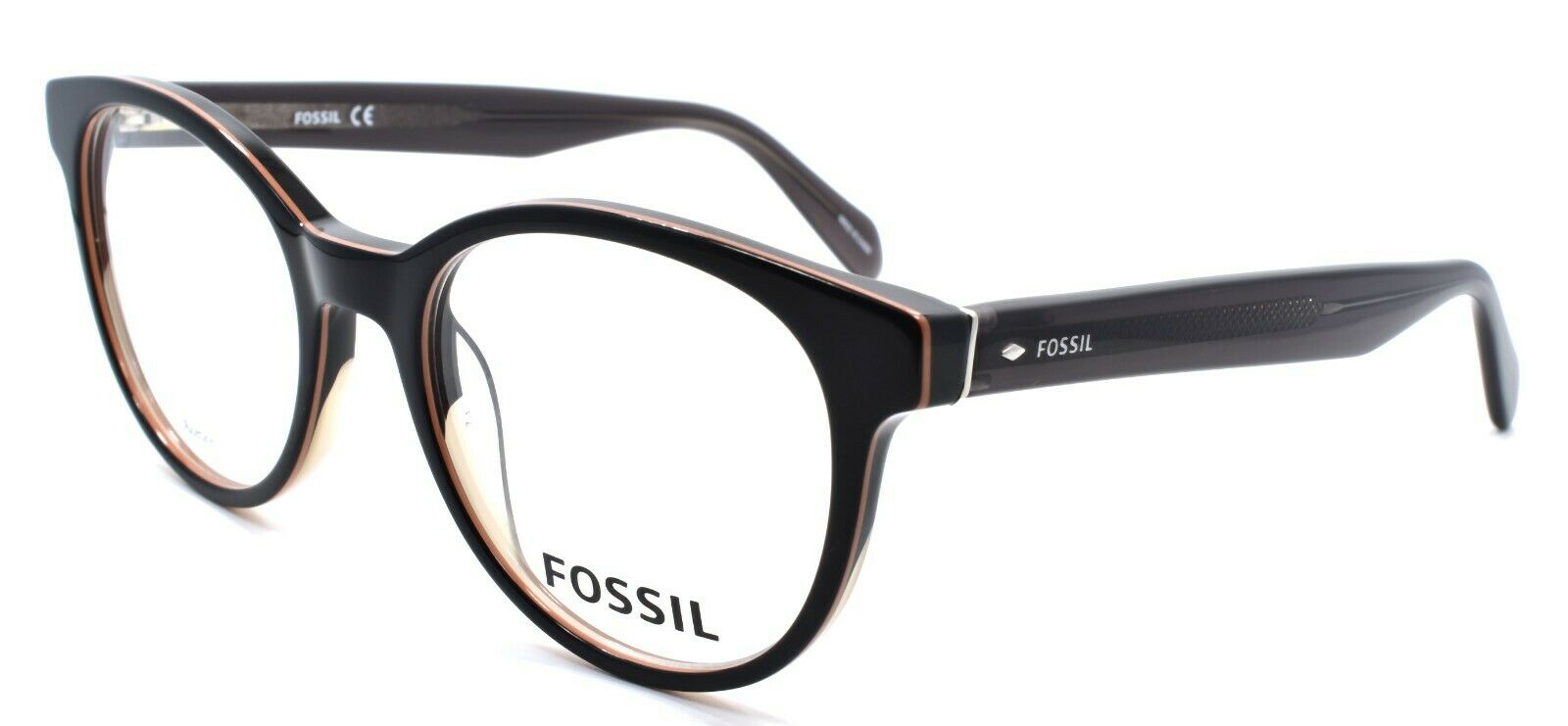 1-Fossil FOS 7012 807 Men's Eyeglasses Frames Round 50-19-145 Black-762753342577-IKSpecs
