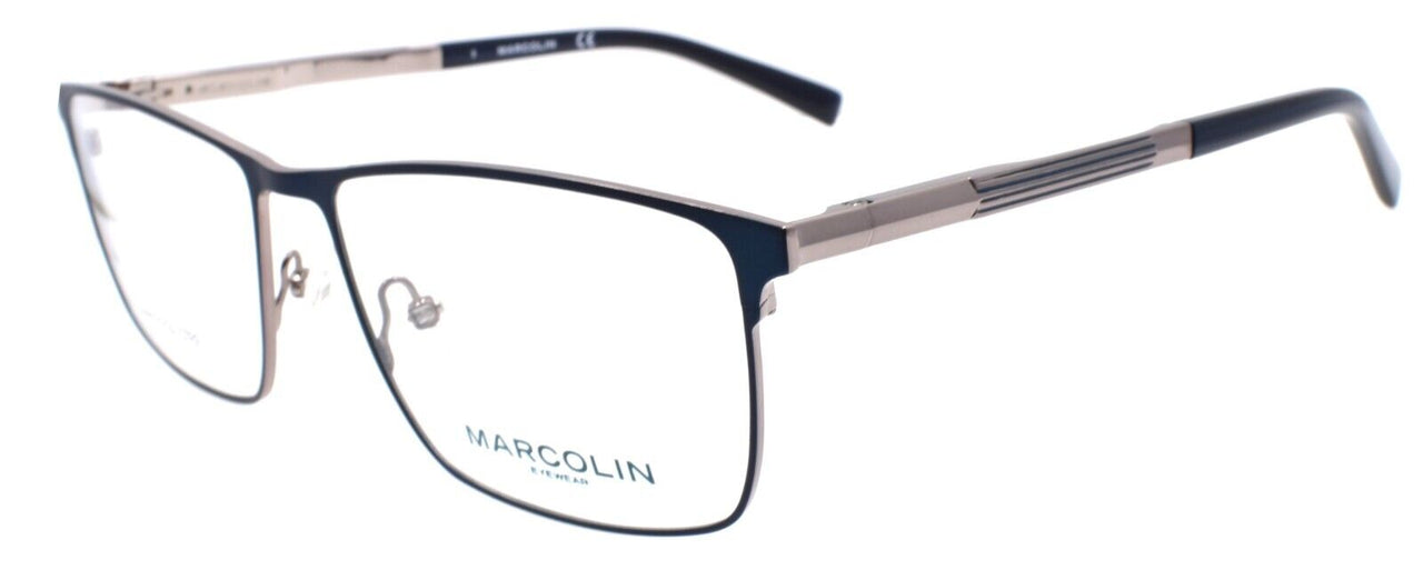 Marcolin MA3029 091 Men's Eyeglasses Frames 57-16-140 Matte Blue