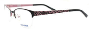 1-CONVERSE Q027 Women's Eyeglasses Frames Half-rim 50-18-135 Black / Pink + CASE-751286265231-IKSpecs