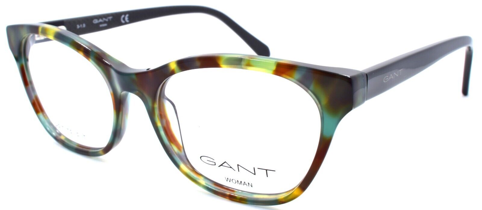 1-GANT GA4099 056 Women's Eyeglasses Frames Cat Eye Petite 50-16-140 Green Havana-889214183729-IKSpecs