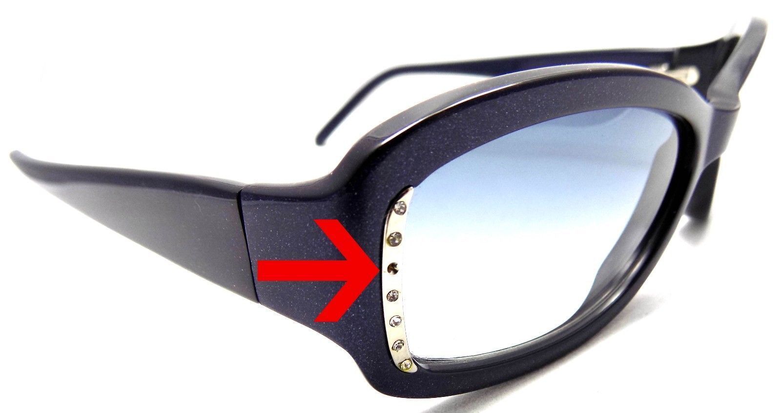 5-La Perla Sunglasses SPE 077S 55 V21 Blue Frame 55x16x135 Blue Gradient ITALY-IKSpecs