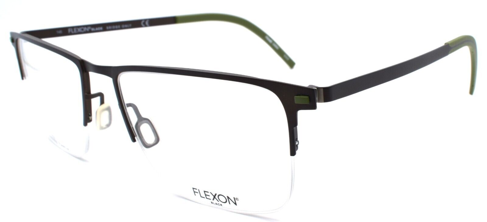 1-Flexon B2027 233 Men's Eyeglasses Half Rim Ash Brown 55-19-145 Flexible Titanium-883900203579-IKSpecs