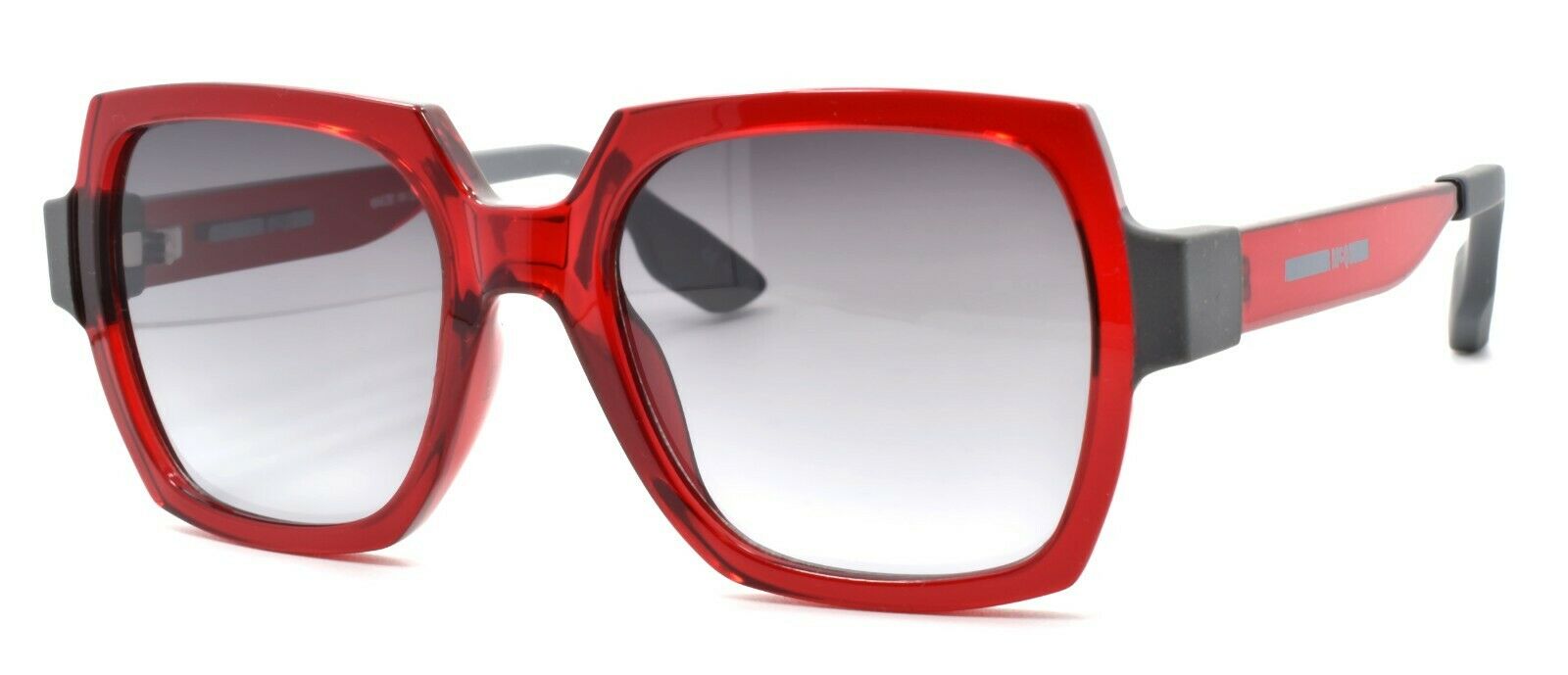 1-McQ Alexander McQueen MQ0013S 003 Women's Sunglasses Red & Gray / Smoke Gradient-889652001906-IKSpecs