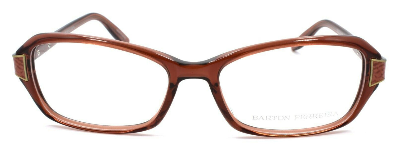 2-Barton Perreira Devereaux SBR/RUS Women's Glasses Frames 53-17-135 Sienna Brown-672263038016-IKSpecs