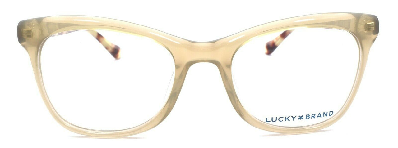 2-LUCKY BRAND D203 Women's Eyeglasses Frames Cat Eye 53-20-140 Brown + CASE-751286289978-IKSpecs