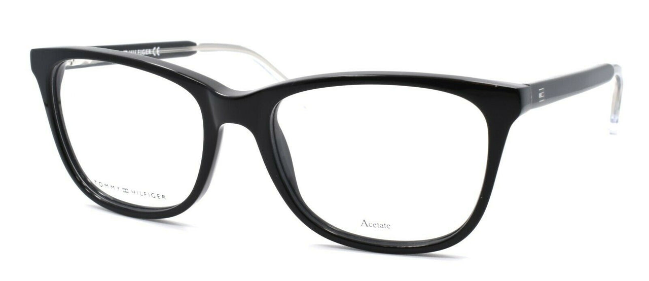1-TOMMY HILFIGER TH 1234 Y6C Women's Eyeglasses 52-17-140 Black / Crystal + CASE-762753136961-IKSpecs
