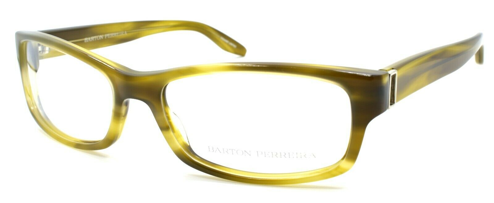 1-Barton Perreira The Associate SOT Unisex Glasses Frames 56-17-136 Olive Tortoise-672263039822-IKSpecs