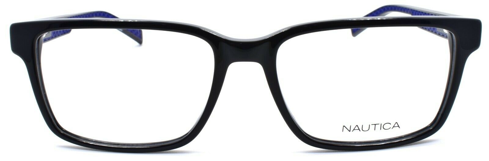 2-Nautica N8156 001 Men's Eyeglasses Frames 56-17-145 Black-688940463880-IKSpecs
