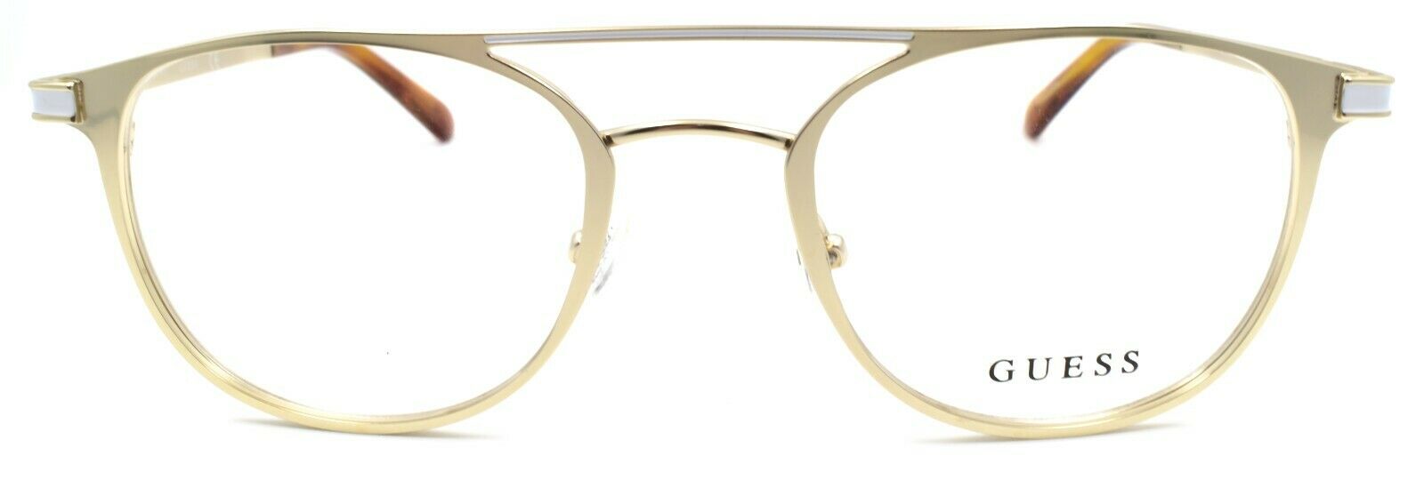 2-GUESS GU1988 032 Men's Eyeglasses Frames Aviator 50-21-145 Pale Gold-889214112729-IKSpecs