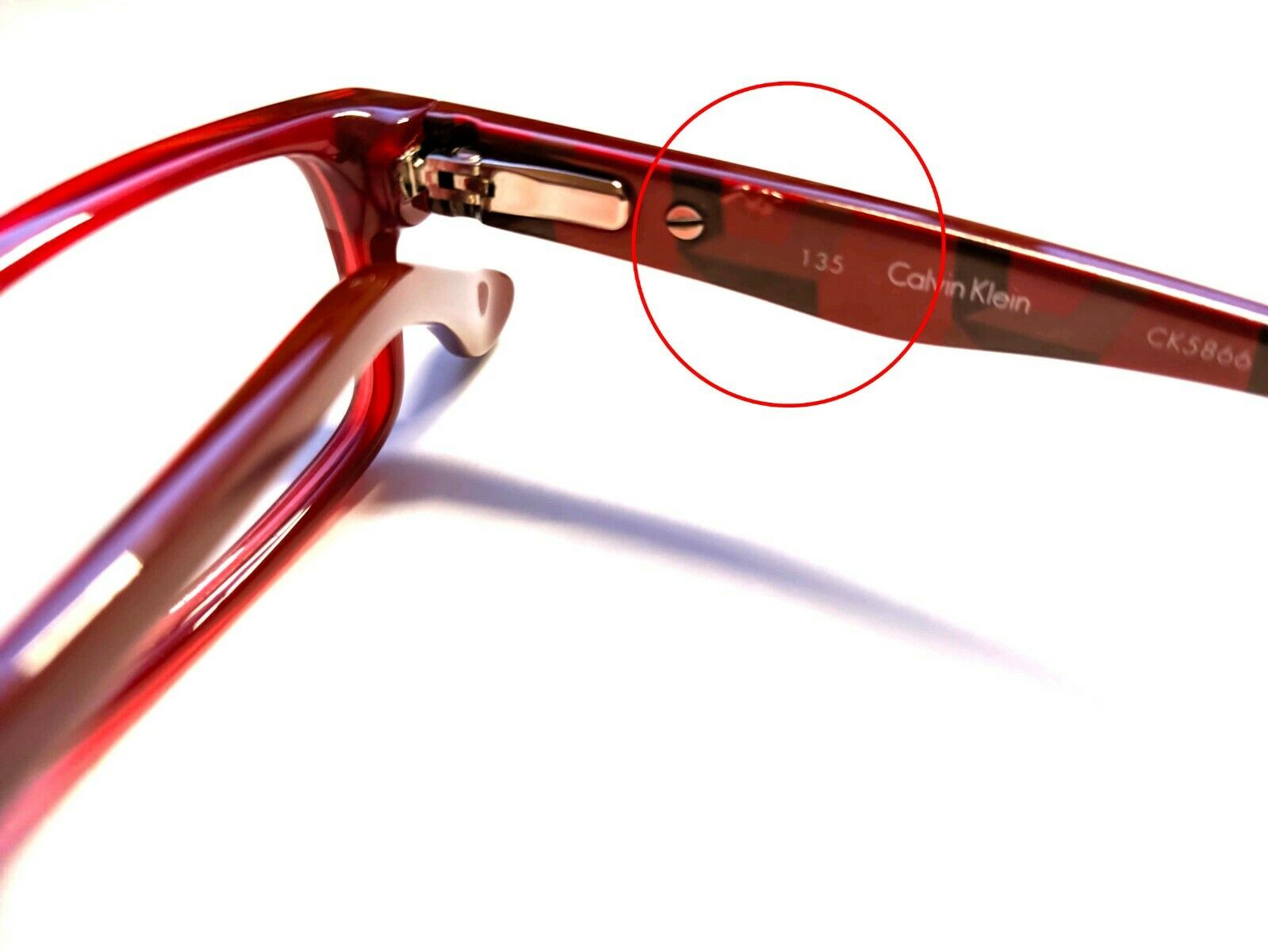 5-Calvin Klein CK5866 533 Women's Eyeglasses Frames PETITE 46-15-135 Coral Red-750779078204-IKSpecs