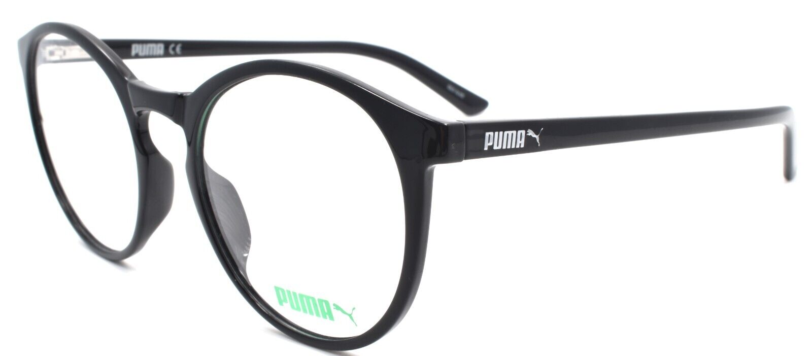 1-PUMA PU0177O 001 Eyeglasses Frames Round 52-20-145 Black-889652144719-IKSpecs