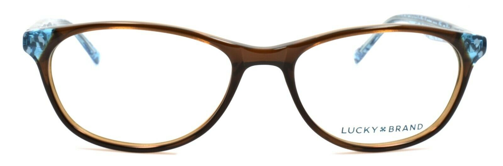 2-LUCKY BRAND D700 Women's Eyeglasses Frames 50-16-135 Brown + CASE-751286281965-IKSpecs