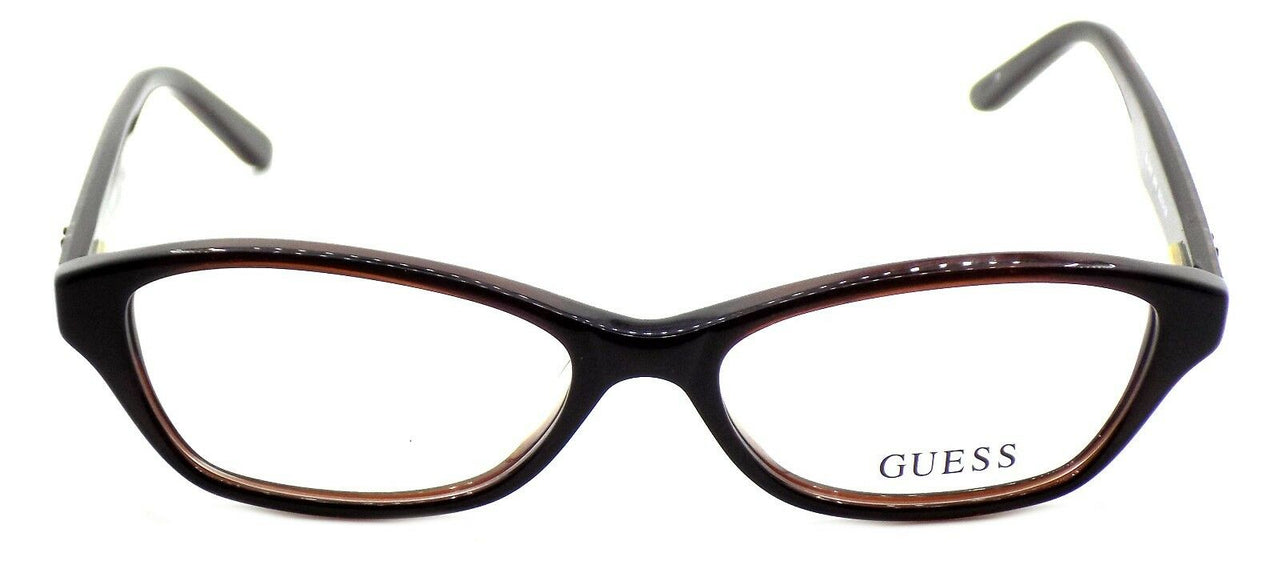 2-GUESS GU2417 BRN Women's Plastic Eyeglasses Frames 52-15-135 Brown + CASE-715583960220-IKSpecs