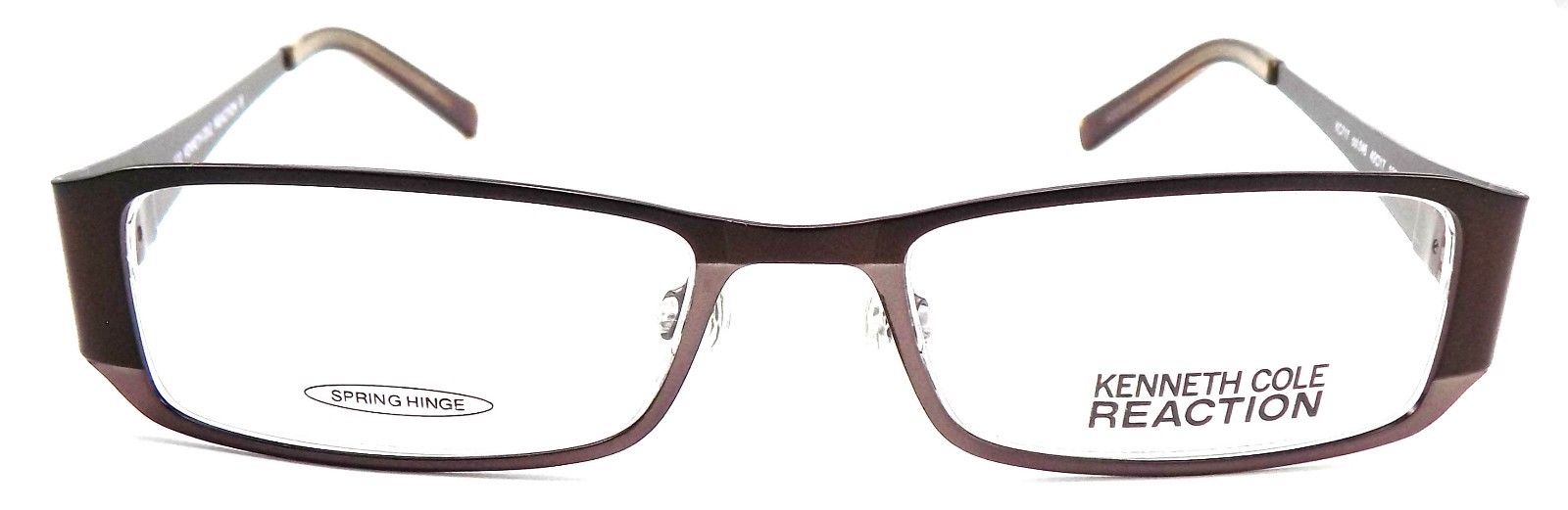 2-Kenneth Cole REACTION KC0717 046 Women's Eyeglasses 49-17-130 Light Brown + Case-726773164571-IKSpecs