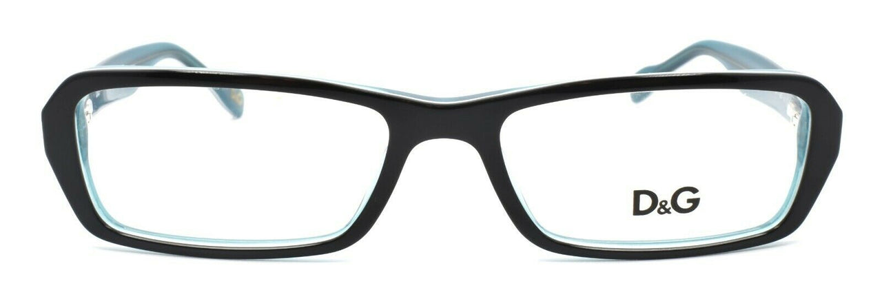 2-Dolce & Gabbana D&G 1225 1870 Women's Eyeglasses 52-16-135 Black / Turquoise-679420460758-IKSpecs