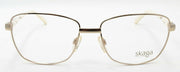 2-Skaga 3876 Agneta 5206 Women's Eyeglasses Frames 56-16-145 Pale Gold / Ivory-IKSpecs