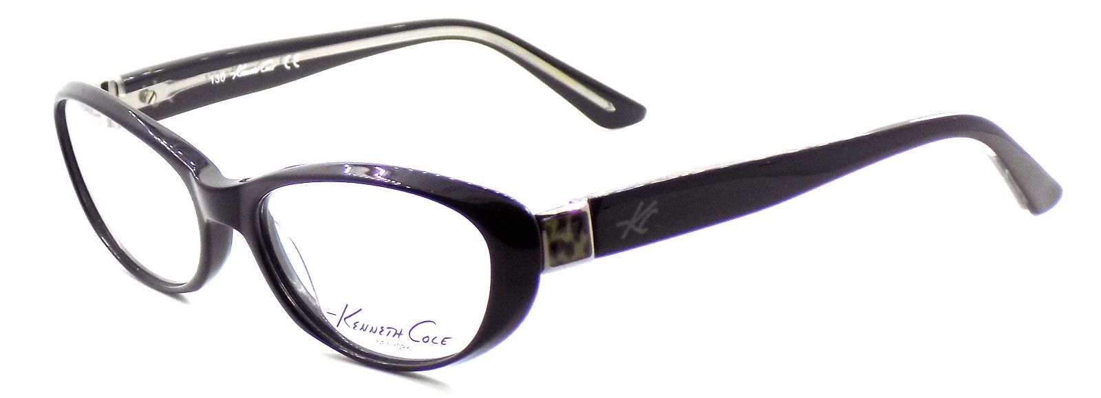 1-Kenneth Cole NY KC189 001 Women's Eyeglasses Frames 51-15-130 Shiny Black + CASE-726773217024-IKSpecs