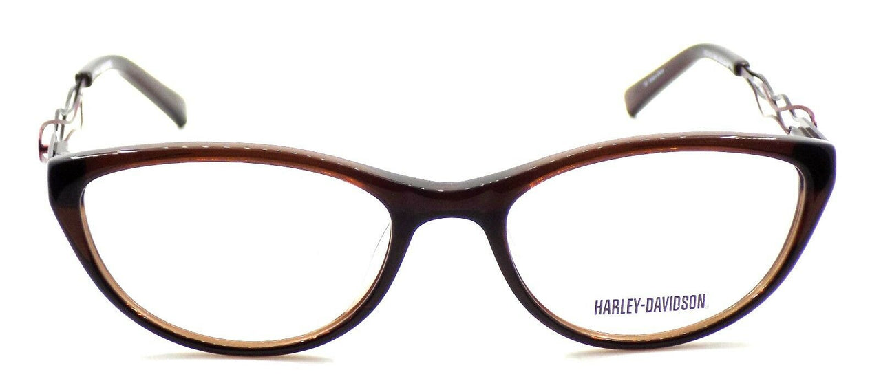 2-Harley Davidson HD513 BRN Women's Eyeglasses Frames 51-17-135 Brown-715583766365-IKSpecs