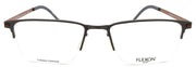 2-Flexon B2030 033 Men's Eyeglasses Gunmetal Half-rim 54-18-145 Flexible Titanium-883900204569-IKSpecs